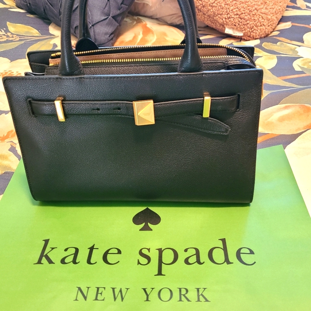 Kate Spade Deco Medium Buckle Detail Satchel